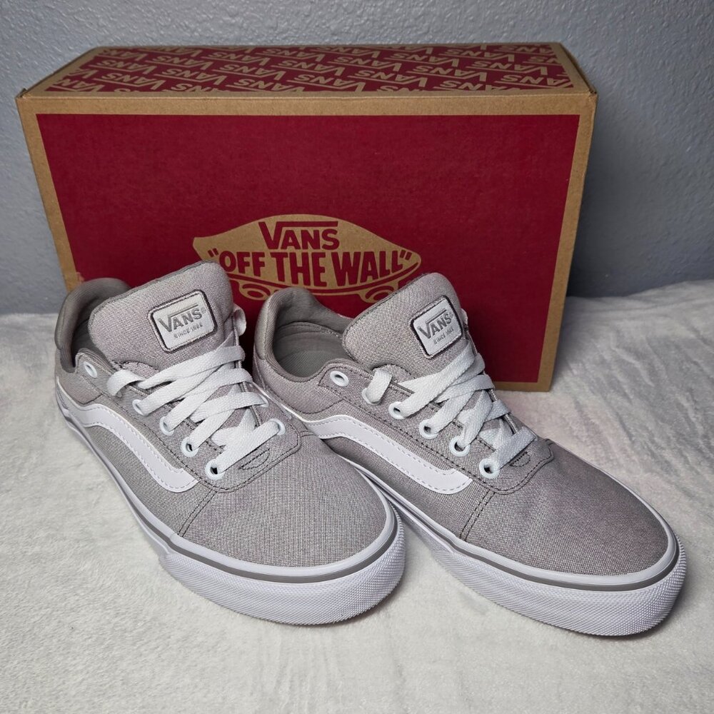 VANS Ward Deluxe Summer Canvas Grey Sneakers – Size: 7.5 W NWOT - Picture 2 of 12